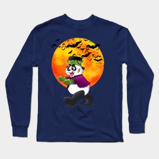 Frankenstein Halloween 2020 Panda Girl Boy Costume Long Sleeve T-Shirt